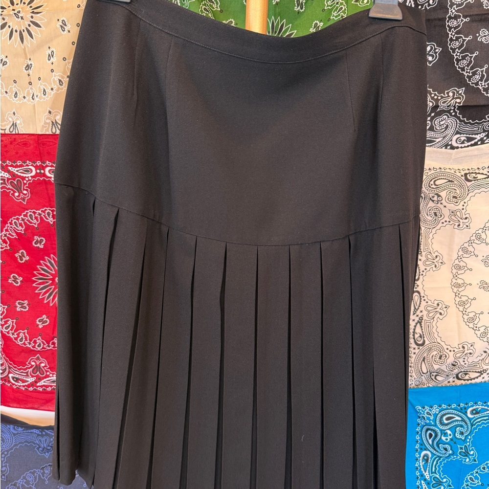 VINTAGE 80’s Jacqueline Ferrar Black Double-Breasted Blazer Set with skirt - Picture 4 of 6